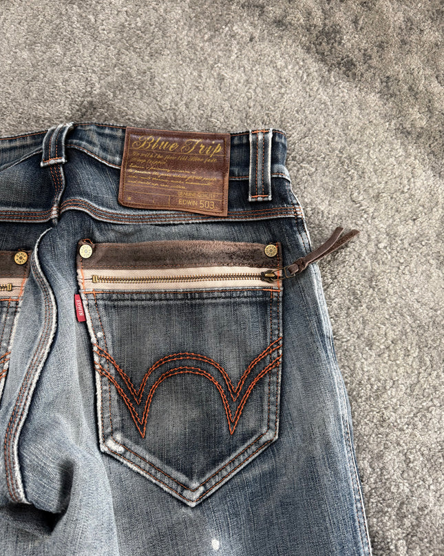 BLUE TRIP "ASH FADE FLOW" DENIM