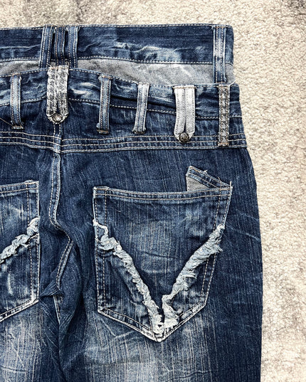 BLOW BY BLUE "ZIPPER CRAWLER" DENIM