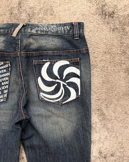 BANANA SEVEN "PSYCHE FADE" DENIM