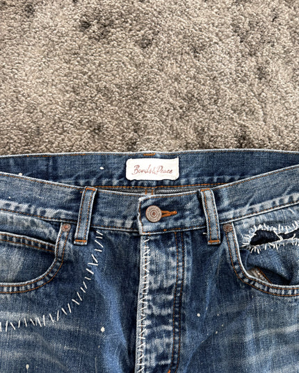 BONDS & PEACE "PATCHWORK DAMAGE" DENIM (S-M)