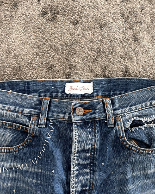 BONDS & PEACE "PATCHWORK DAMAGE" DENIM (S-M)