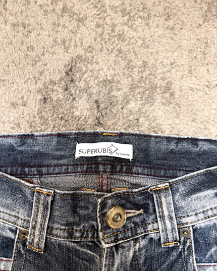 SUPERUBIS "FRACTURED INDIGO" DENIM