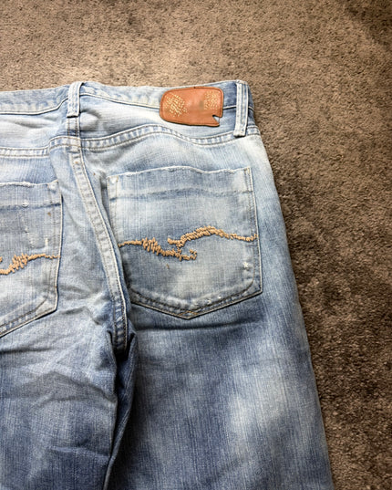 GOLD SIGN "WASHED" DENIM