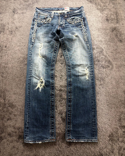 PINBALL "STUDDED DISTRESSED" DENIM (S-M)