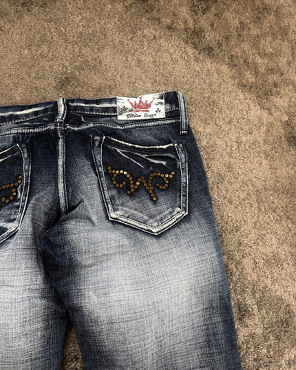 GOLDEN QUEEN "SILVER DUST FADE" DENIM