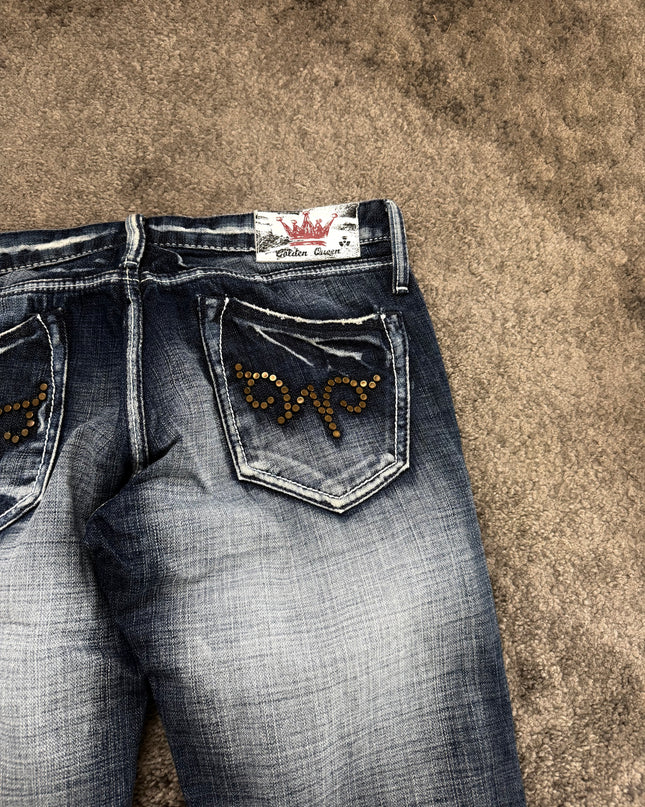 GOLDEN QUEEN "SILVER DUST FADE" DENIM