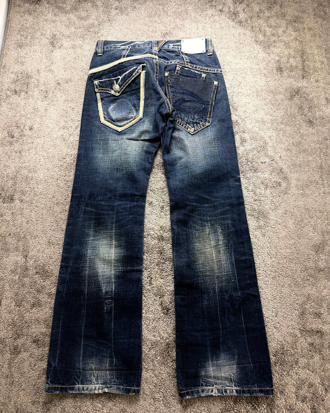RED PEPPER "NEON RIOT INDIGO" DENIM