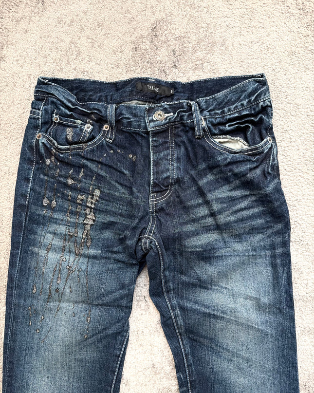 TRAVAS "NOCTURNE PAINT-SPLASH" DENIM