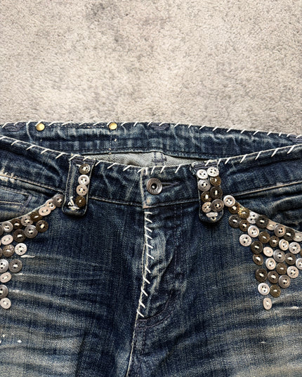 BUFFALO JEANS "RIOT STUD" DENIM