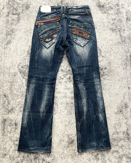 RED PEPPER HEAVY WASH FLARE DENIM 