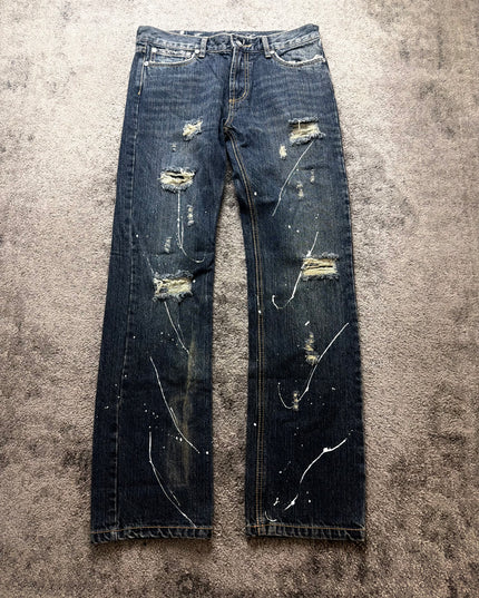 LOVER AUX "PAINTED RUINS" DENIM
