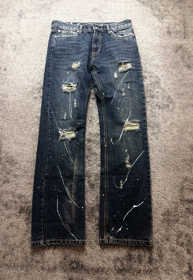 LOVER AUX "PAINTED RUINS" DENIM