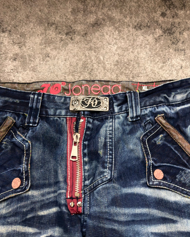 JONEAA "CRIMSON ZIPPER" DENIM