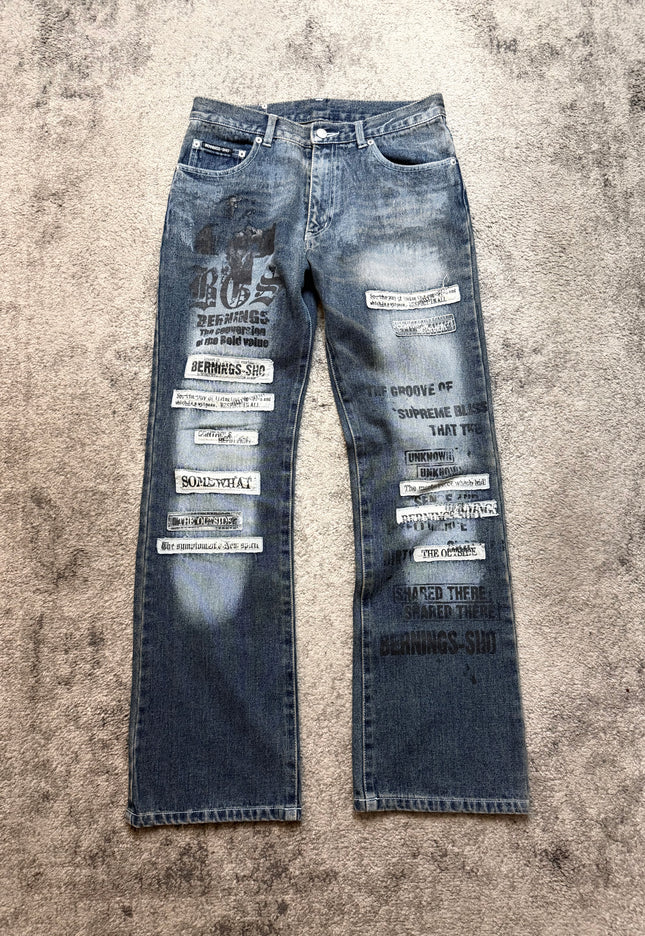 BERNINGS SHO "CITY FRAGMENT" DENIM