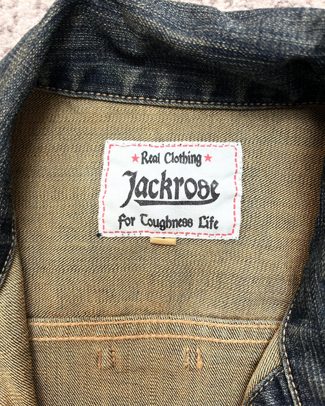 JACKROSE HEAVY WASH DENIM JACKET 