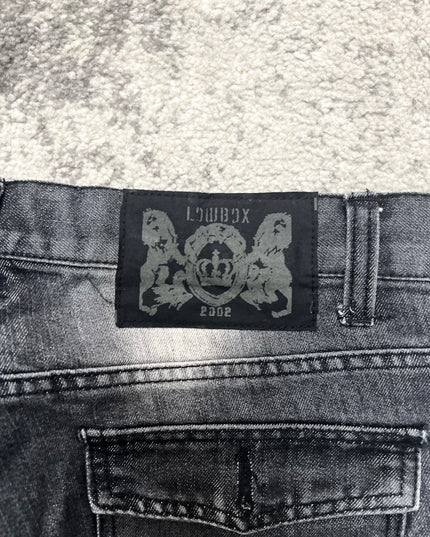 LOWBOX BLACK FLARE DENIM 