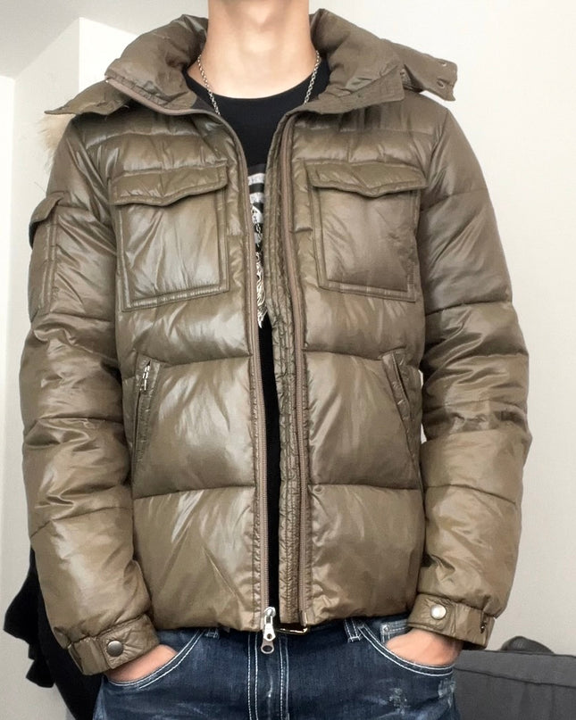 MENS MELROSE "URBAN FROST" FUR PUFFER