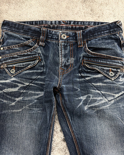 NICOLE CLUB "MULTI ZIP" DENIM (S)