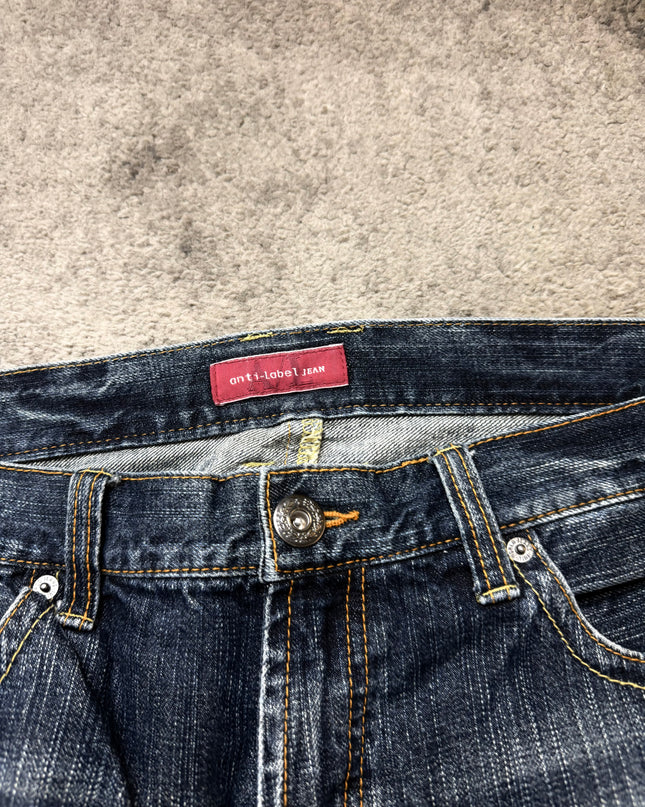 ANTI-LABEL "DISTRESSED" DENIM