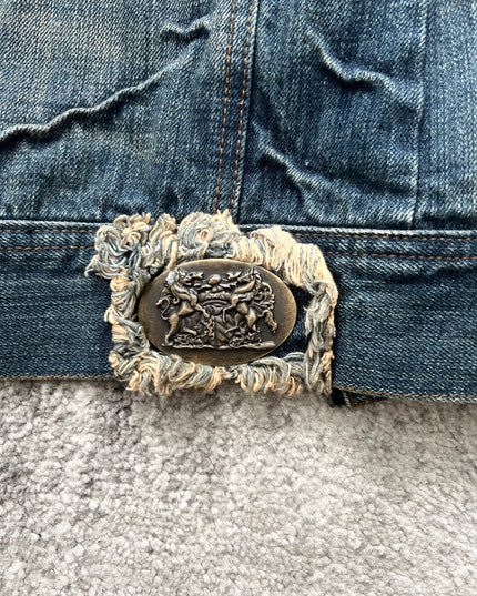 CASVA "REBEL FUR" DENIM JACKET