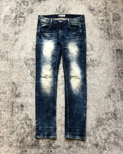 COOK JEANS "BLEACHED MARKS" SLIM FIT DENIM