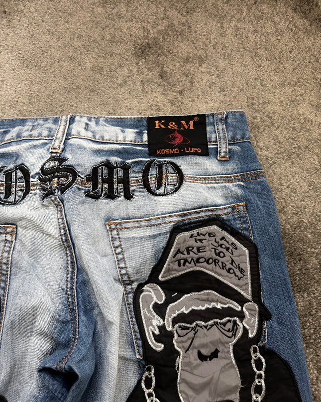 KOSMO LUPO "CRACKED LIGHT" DENIM