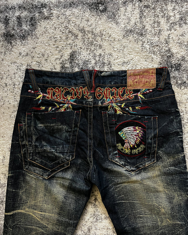 SKY BOMBER GRAPHIC DENIM