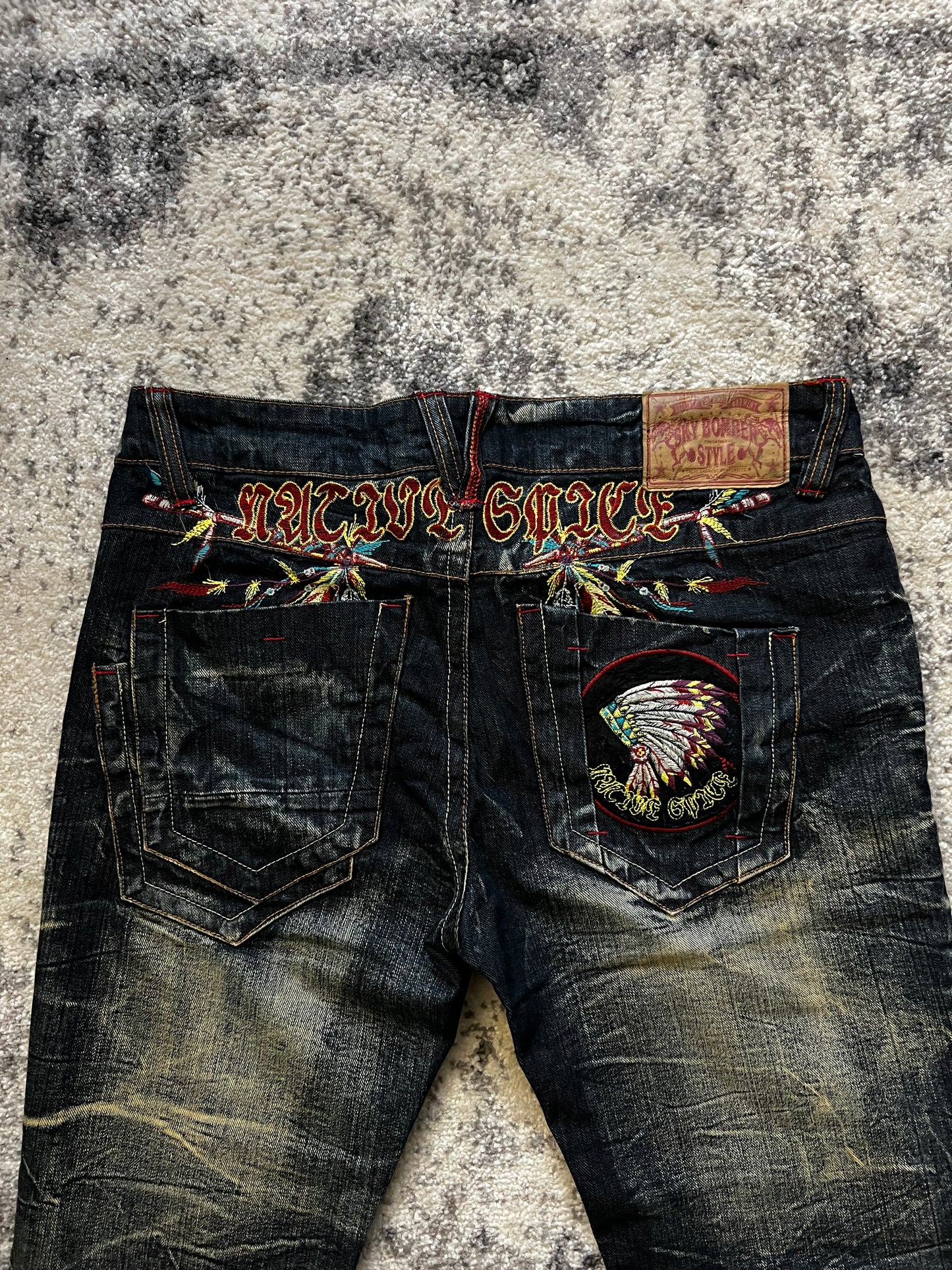 SKY BOMBER GRAPHIC DENIM