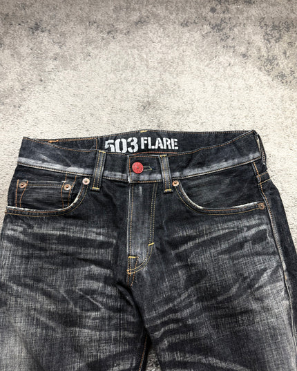503 "BLACK FLARE" DENIM (S-M)