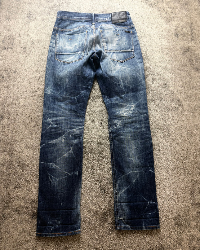 BACKNUMBER "CRACKED FADE" DENIM (S)