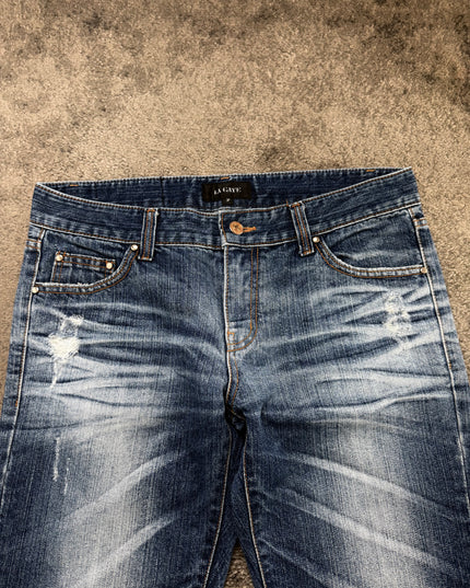 LA GATE "WHISKER FADE" DENIM (M)
