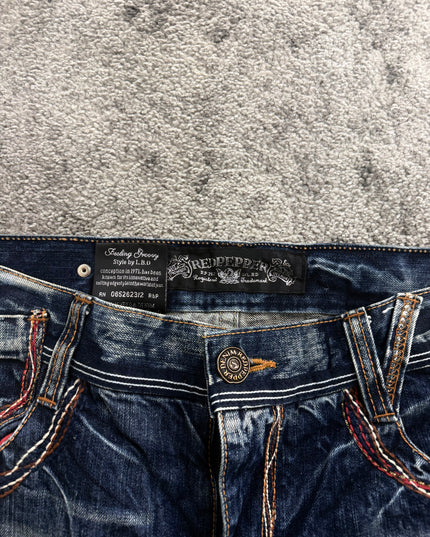 RED PEPPER "CONTRAST STITCH" DENIM (L)