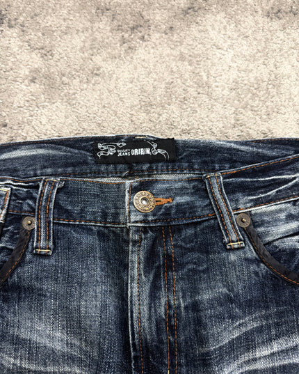 ORIRIN "GHOST FADE" WHISKERED DENIM (M)