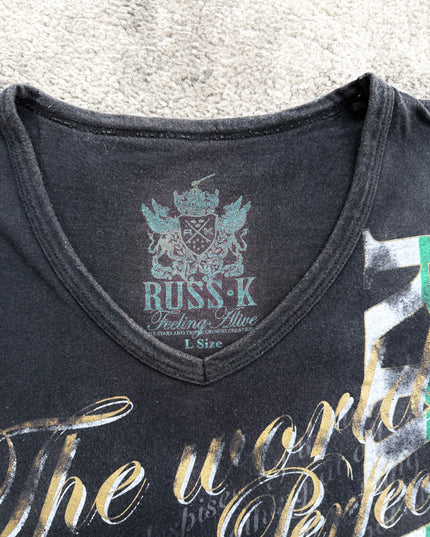 RUSS K "ROYAL CREST" TEE (S-M)