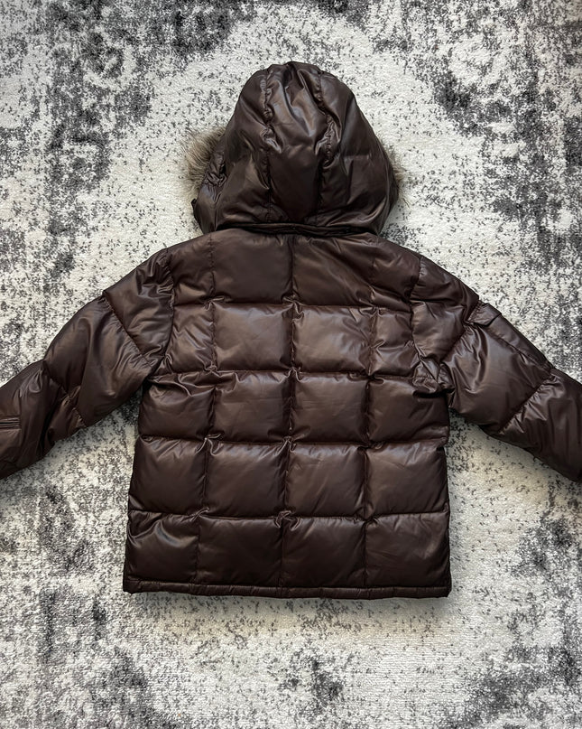 TAKEO KIKUCHI PUFFER BROWN