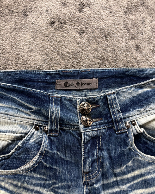 COOK JEANS "HEAVY SUNFADE" DENIM (M)