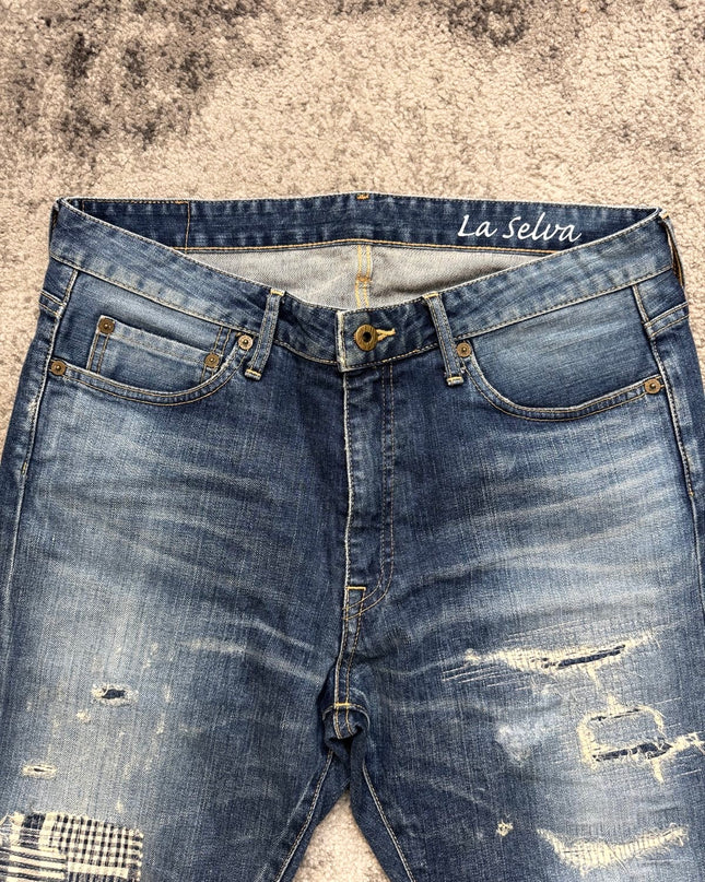 LA SELVA "PATCHWORK GHOST BLUES" DENIM