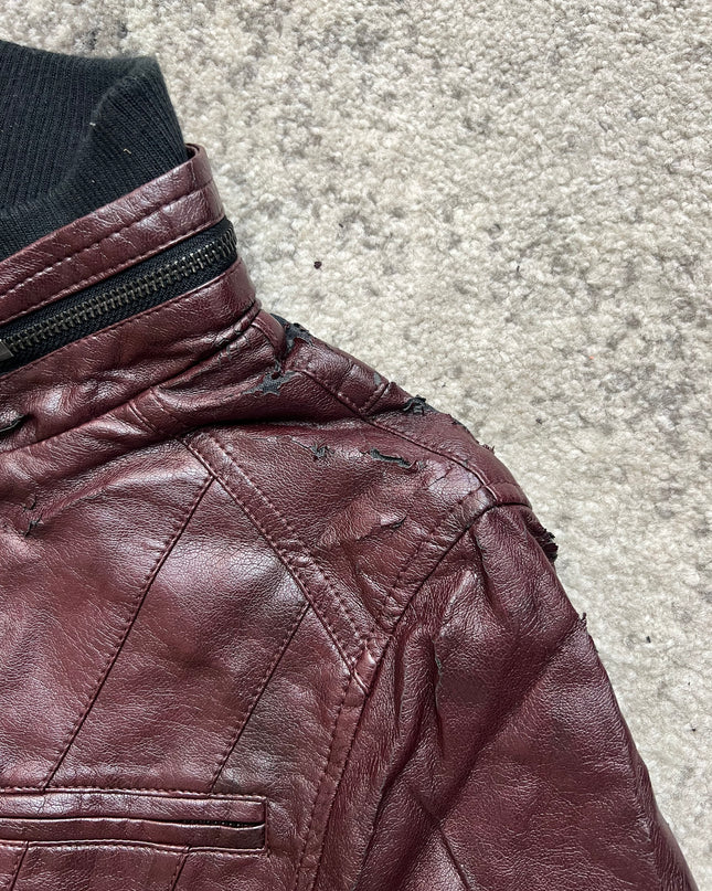 SEMANTIC DESIGN LEATHER JACKET