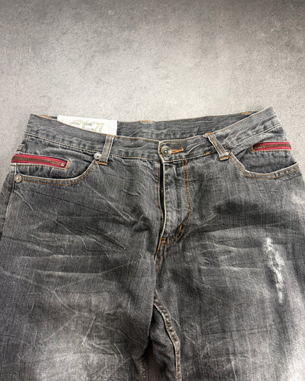 ANTFUI "GREY COLLAPSE" DENIM (M)