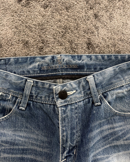 MURDER LICENSE "GHOST FADE DISTRESSED" DENIM (M)