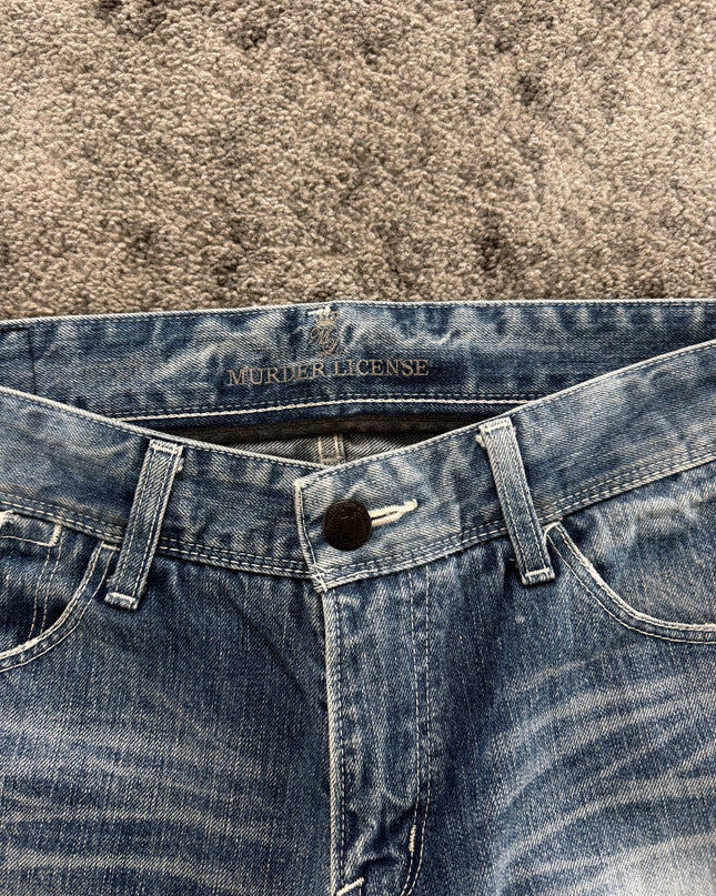 MURDER LICENSE "GHOST FADE DISTRESSED" DENIM (M)
