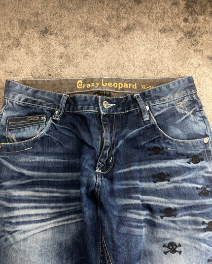 CRAZY LEOPARD "DEATH PARADE" DENIM (M-L)