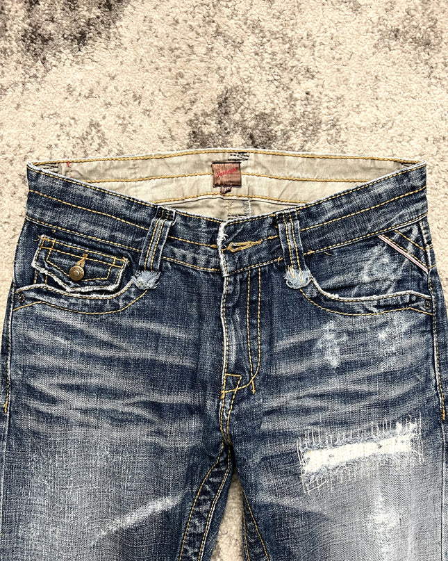 JACKROSE DISTRESSED SCRATCH DENIM