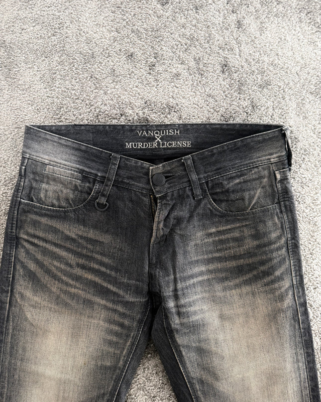 VANQUISH X MURDER LICENSE "SMOKE LICENSE" DENIM (S-M)