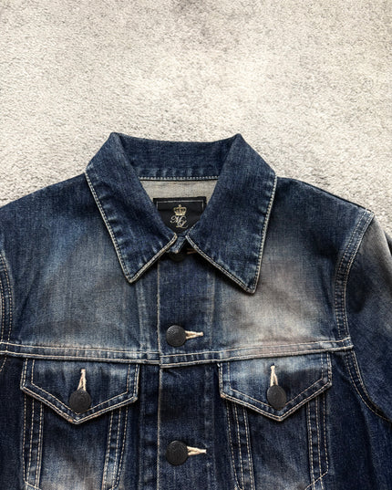 MURDER LICENSE "SHADOW FADE" DENIM JACKET (S-M)