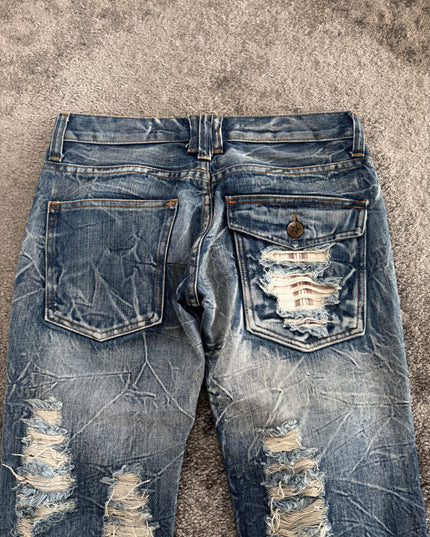 GLAD NEWS "CRASH DISTRESS" DENIM (M)