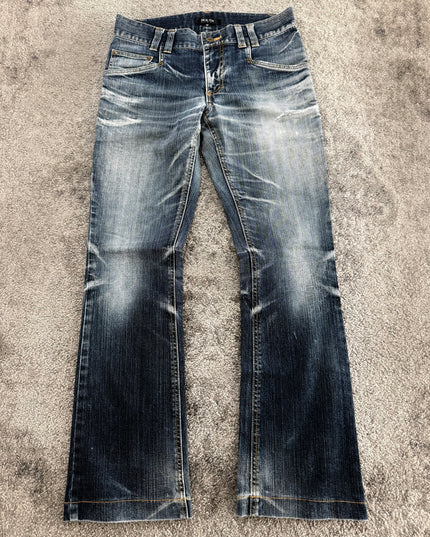 MICHEL KLEIN "GHOST FADE FLARE" DENIM