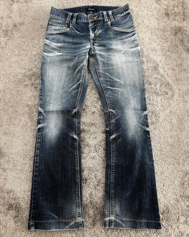 MICHEL KLEIN "GHOST FADE FLARE" DENIM