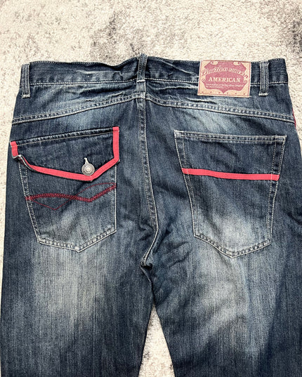 LOWBOX "SCARLET STITCH" DENIM