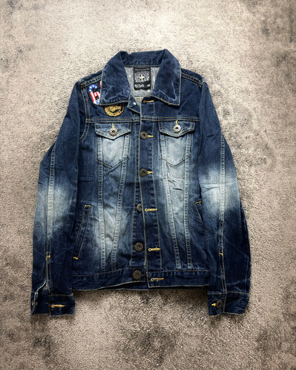 RIOT "REBEL BADGE" DENIM JACKET (S-M)